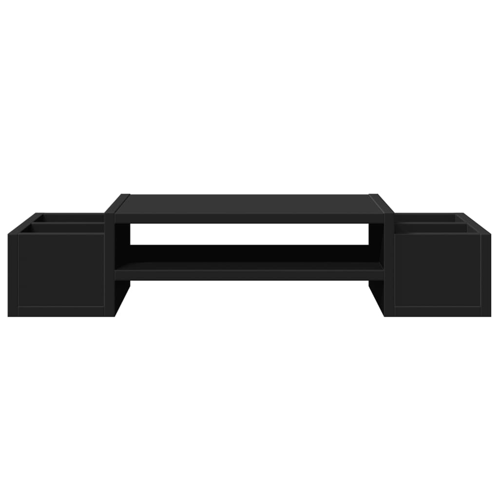 Supporto Monitor con Contenitore Nero 70x27x15 cm Truciolato