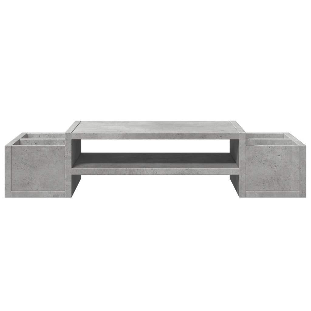 Supporto Monitor con Contenitore Grigio 70x27x15 cm Truciolato