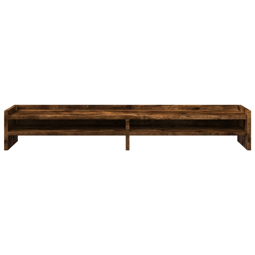 Supporto per Monitor Rovere Fumo 100x24x16 cm Legno Multistrato