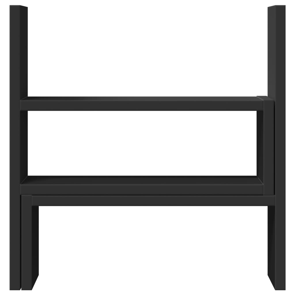 Organizer Scrivania Regolabile Nero 40x17x41 cm in Truciolato