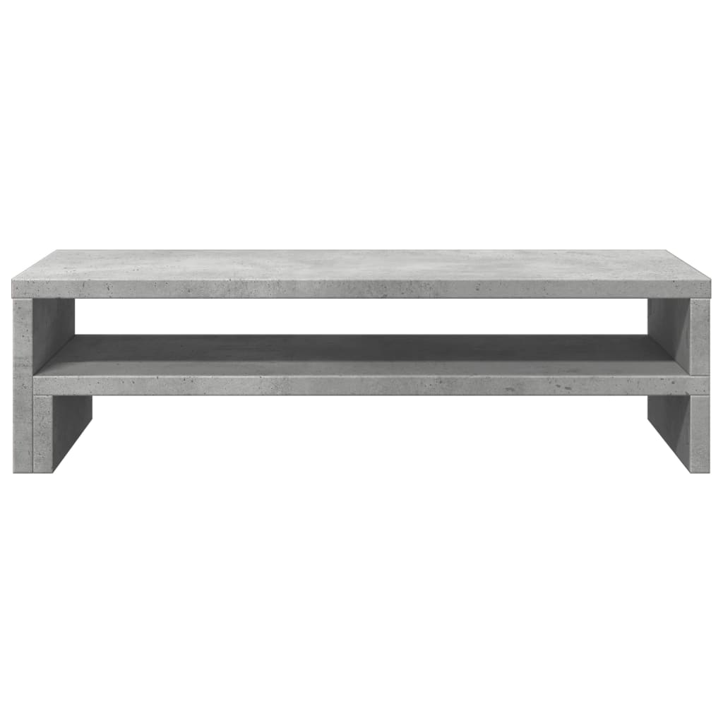 Supporto per Monitor Grigio Cemento 54x22x15 cm in Truciolato