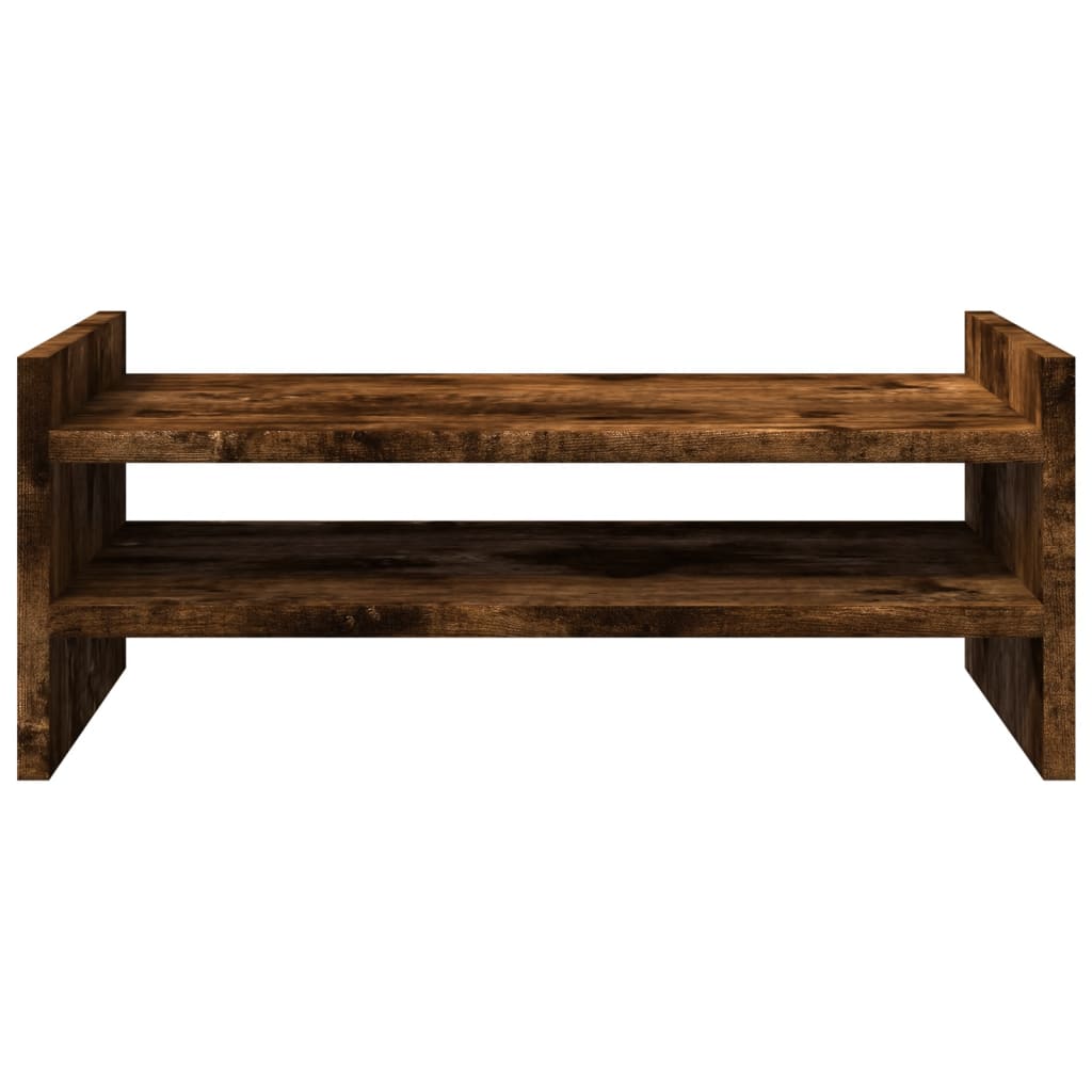 Supporto per Monitor Rovere Fumo 50x27x20 cm in Truciolato