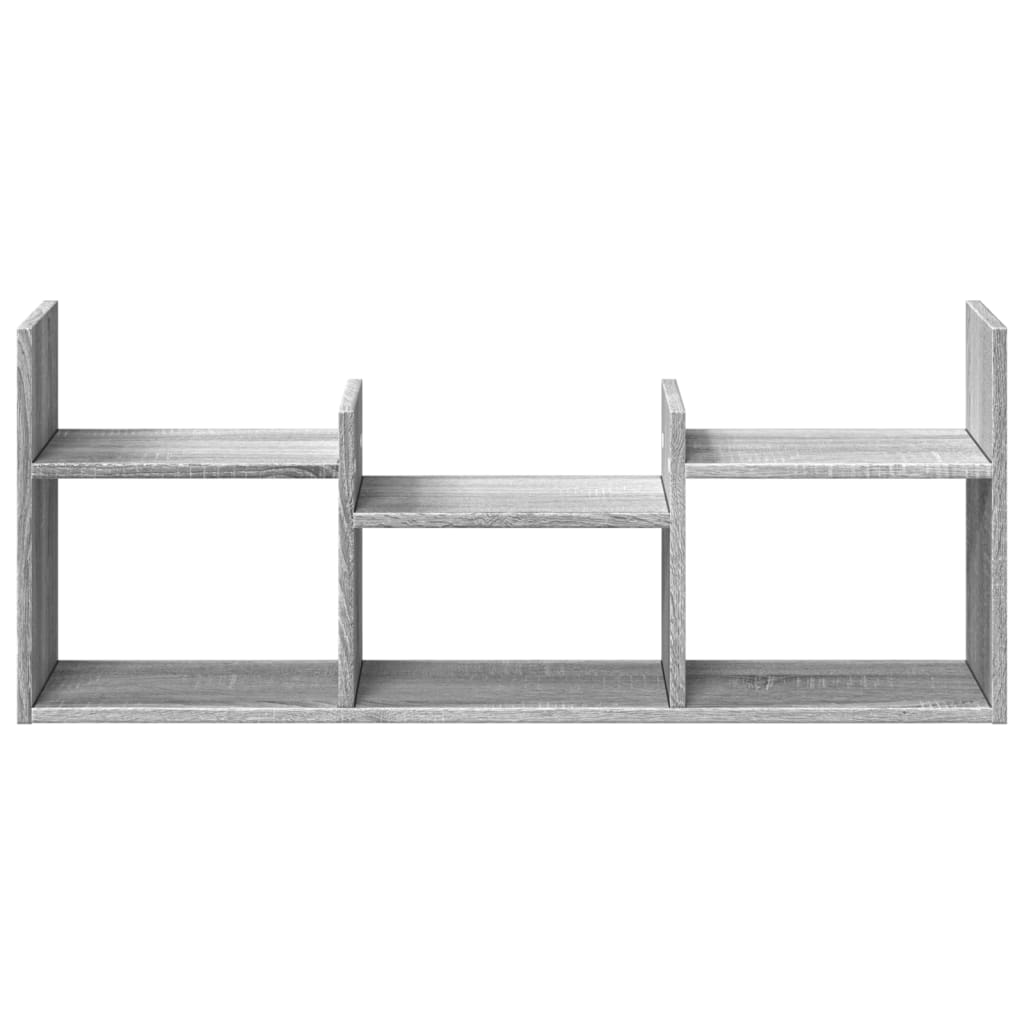 Mobile a Parete 100x18x40 cm Grigio Sonoma in Legno Multistrato