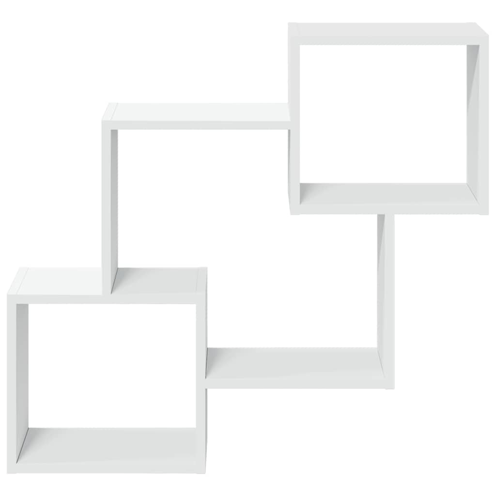 Mobile a Parete 78x18x71 cm Bianco in Legno Multistrato