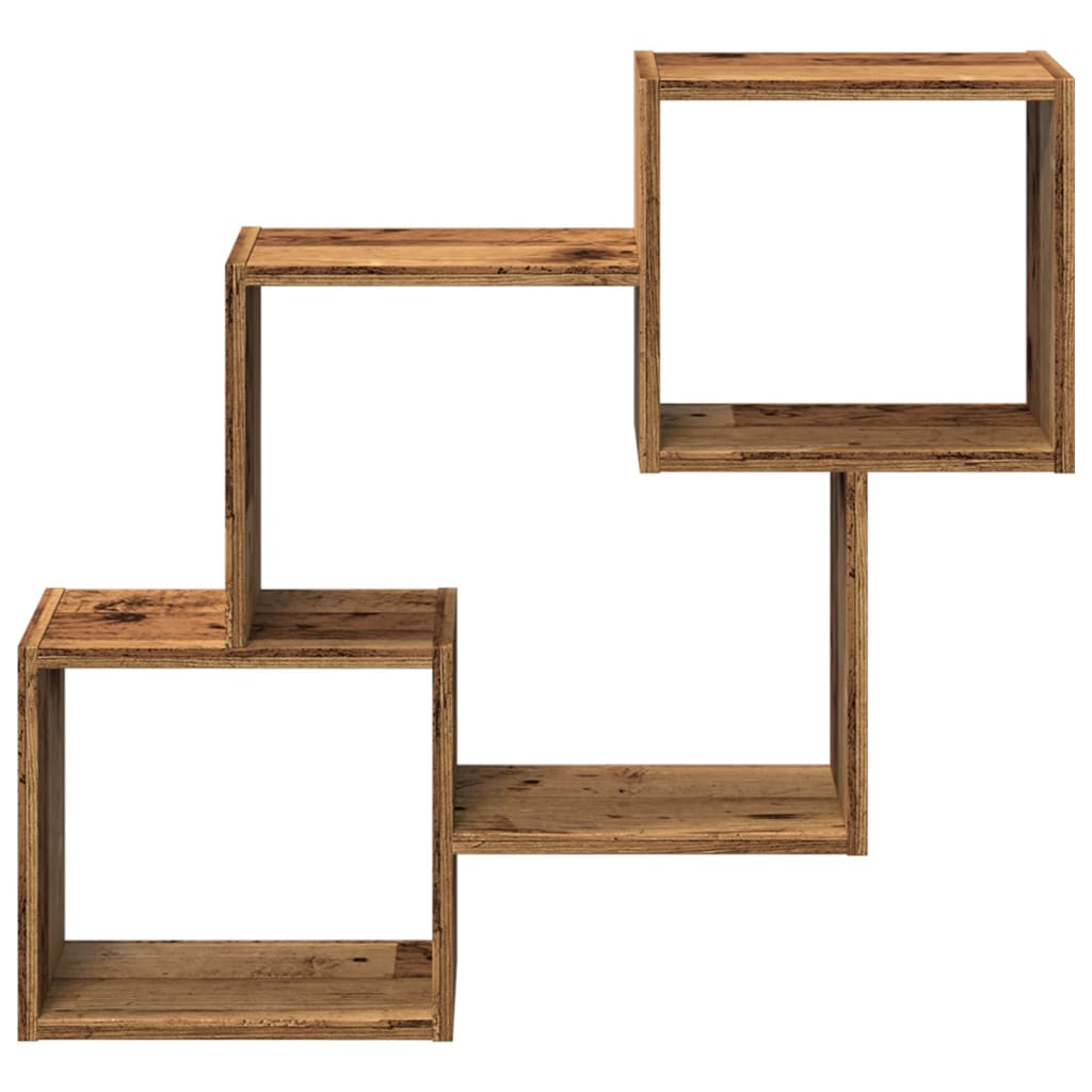 Mobile a Parete 78x18x71 cm Legno Antico in Legno Multistrato