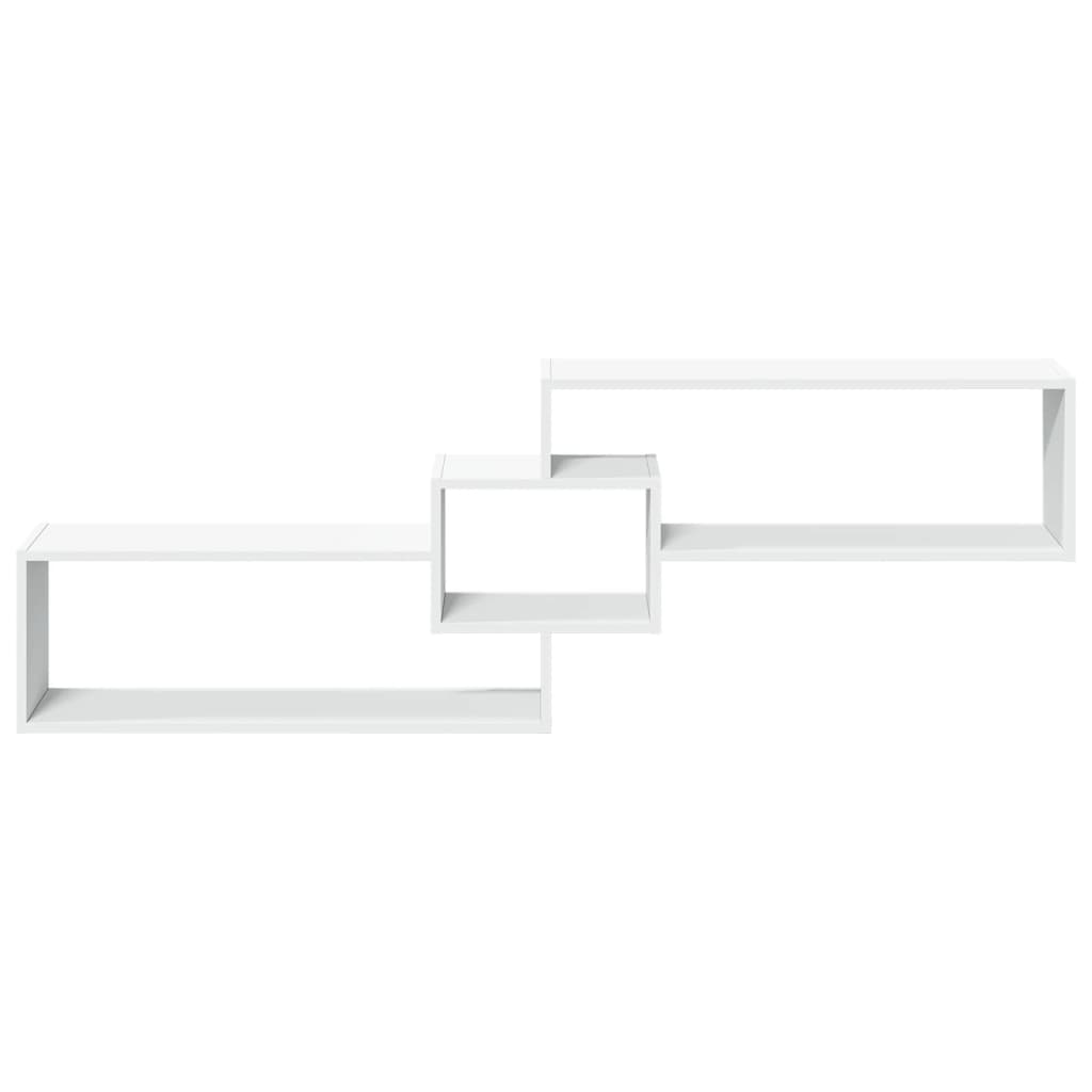 Mobile a Parete 158x18x53 cm Bianco in Legno Multistrato