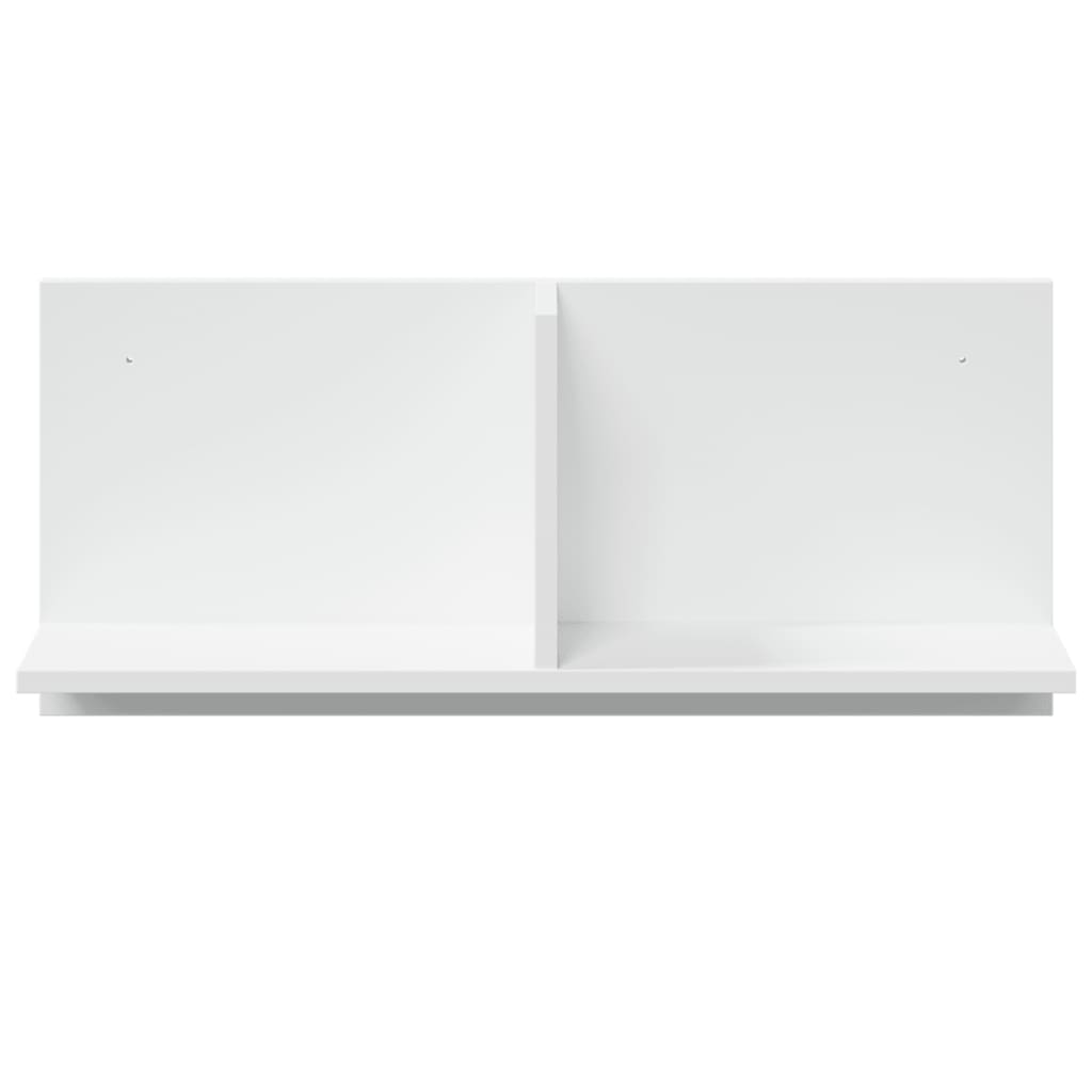Mobile a Parete 70x16,5x30 cm Bianco in Legno Multistrato