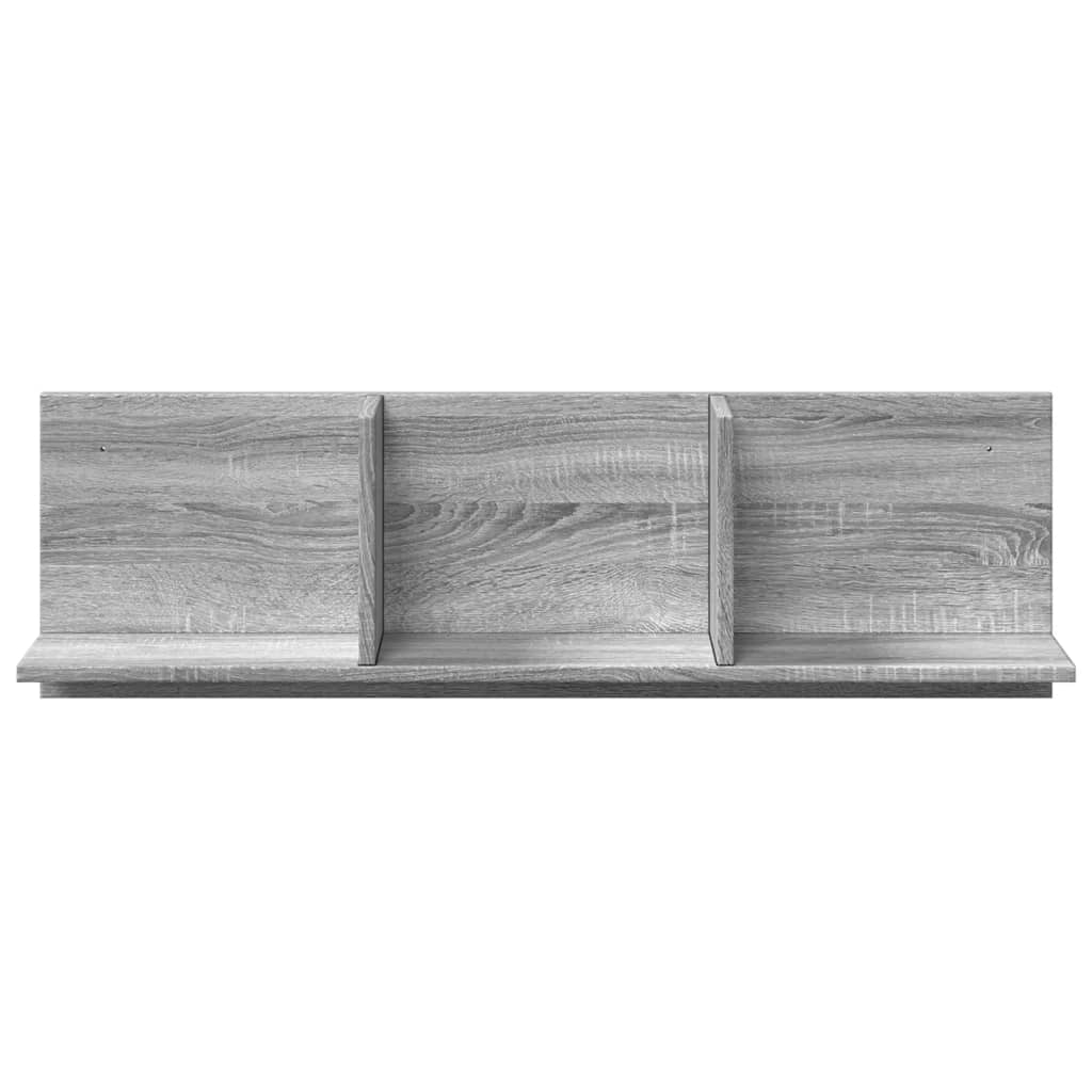 Mobile a Parete 100x16,5x30 cm Grigio Sonoma in Truciolato