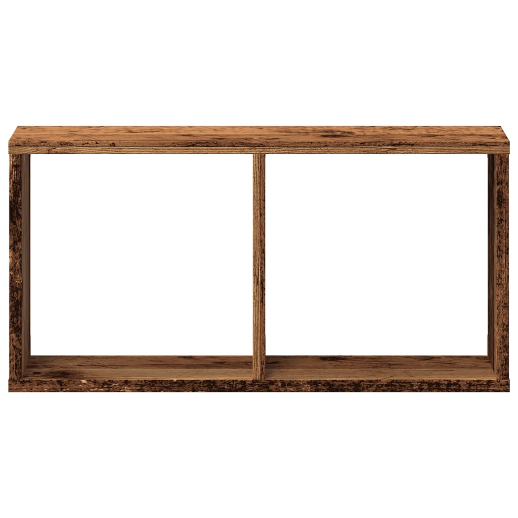 Mobile a Parete 60x16x30 cm Legno Antico in Legno Multistrato