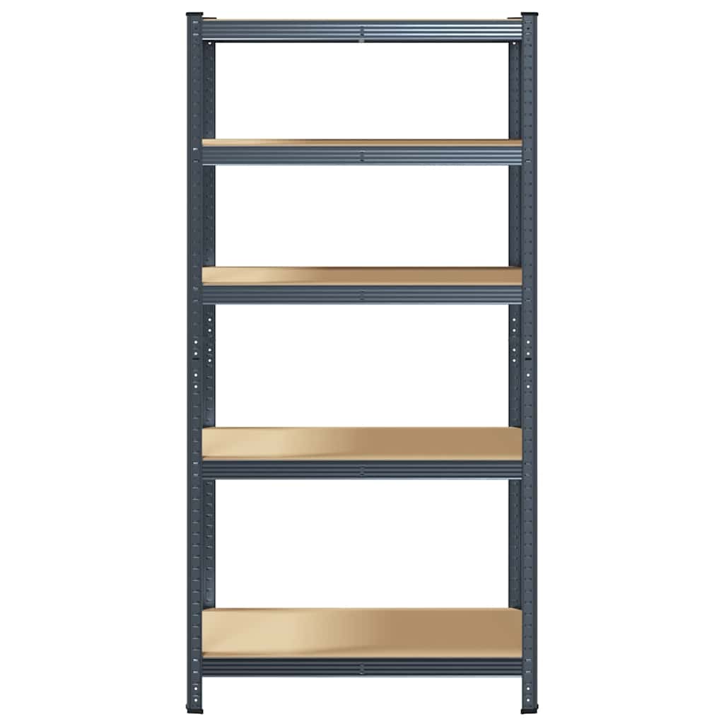 Scaffale Resistente 5Strati Antracite Acciaio&Legno Multistrato
