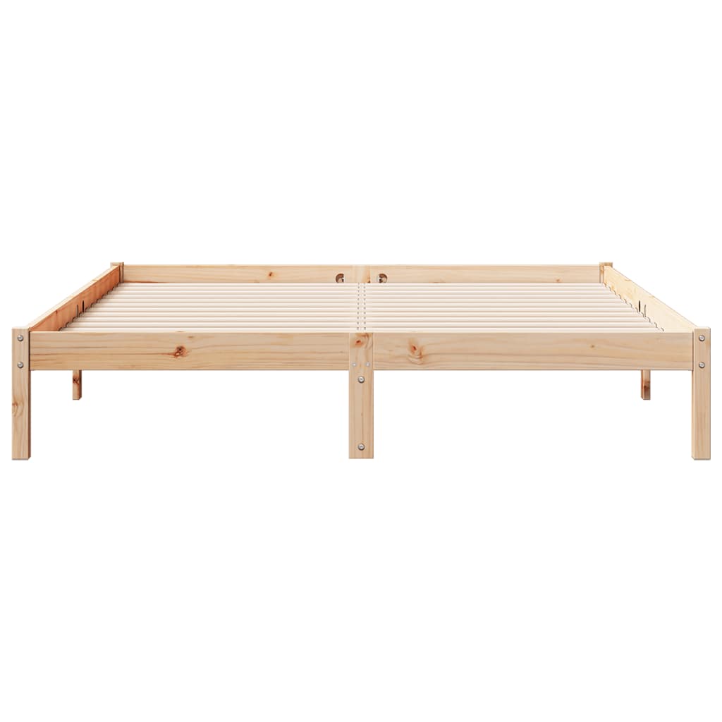 Letto Extra Lungo senza Materasso 140x210 cm in Legno di Pino