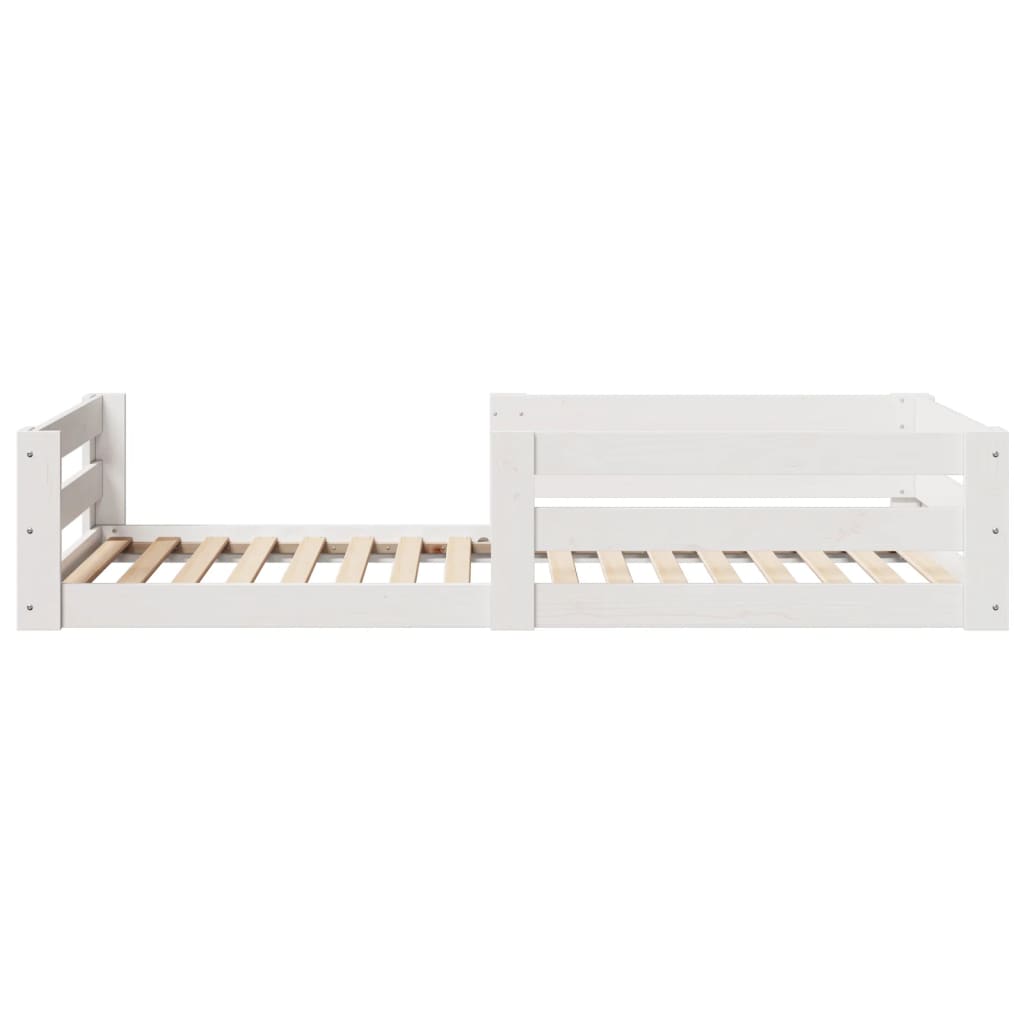 Giroletto senza materasso bianco 80x160 cm legno di pino
