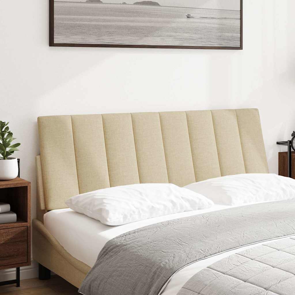 Cuscino Testiera Hanko Crema 140 cm in Tessuto