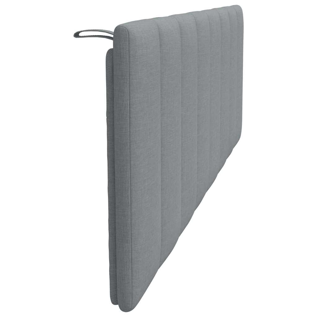 Cuscino Testiera Hanko Grigio Chiaro 160 cm in Tessuto