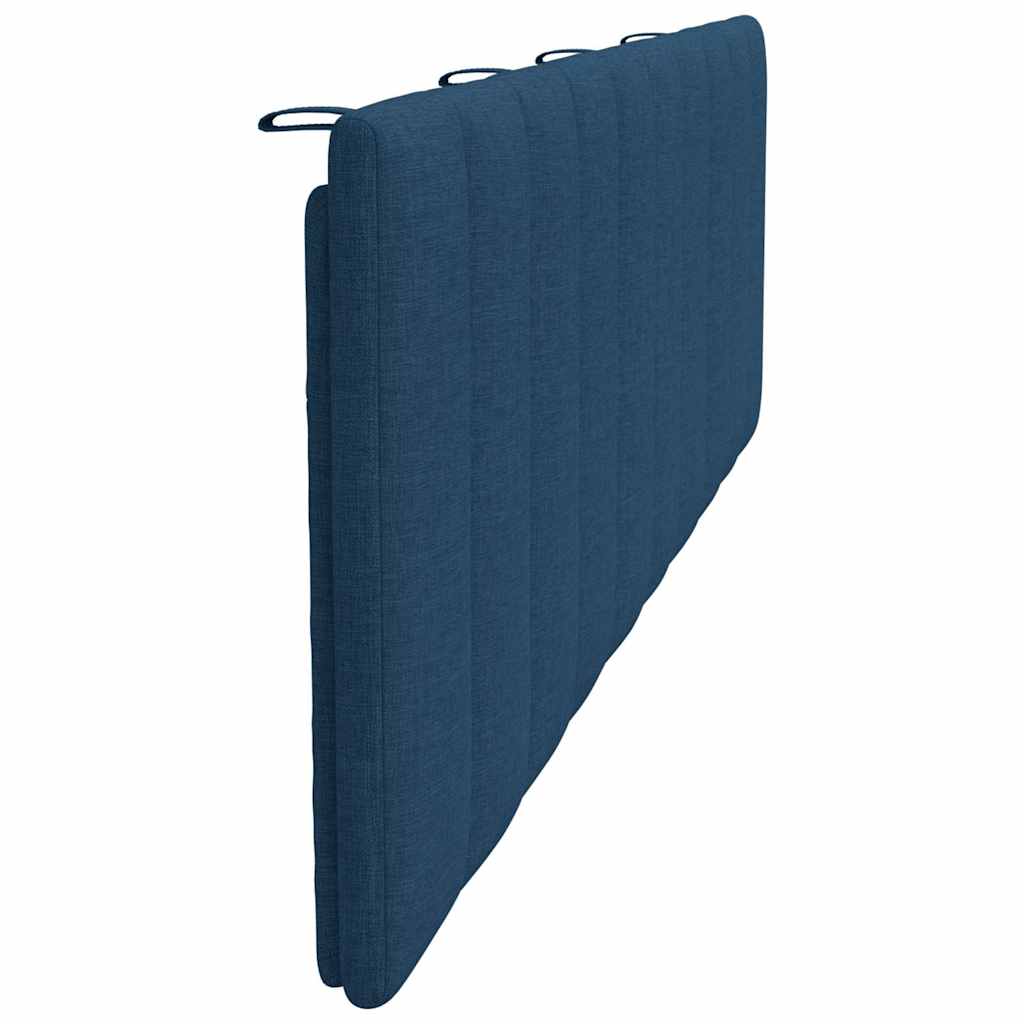 Cuscino Testiera Hanko Blu 180 cm in Tessuto