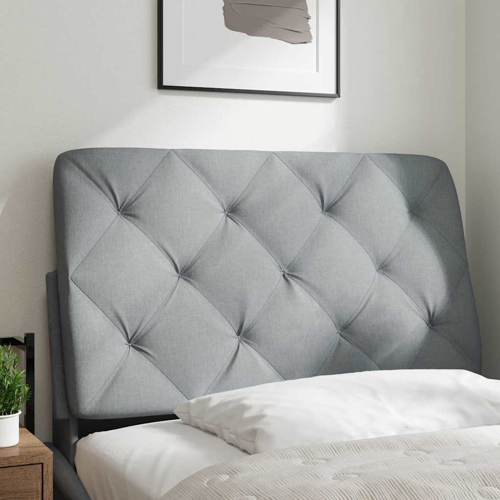 Cuscino Testiera Grigio Chiaro 80 cm in Tessuto