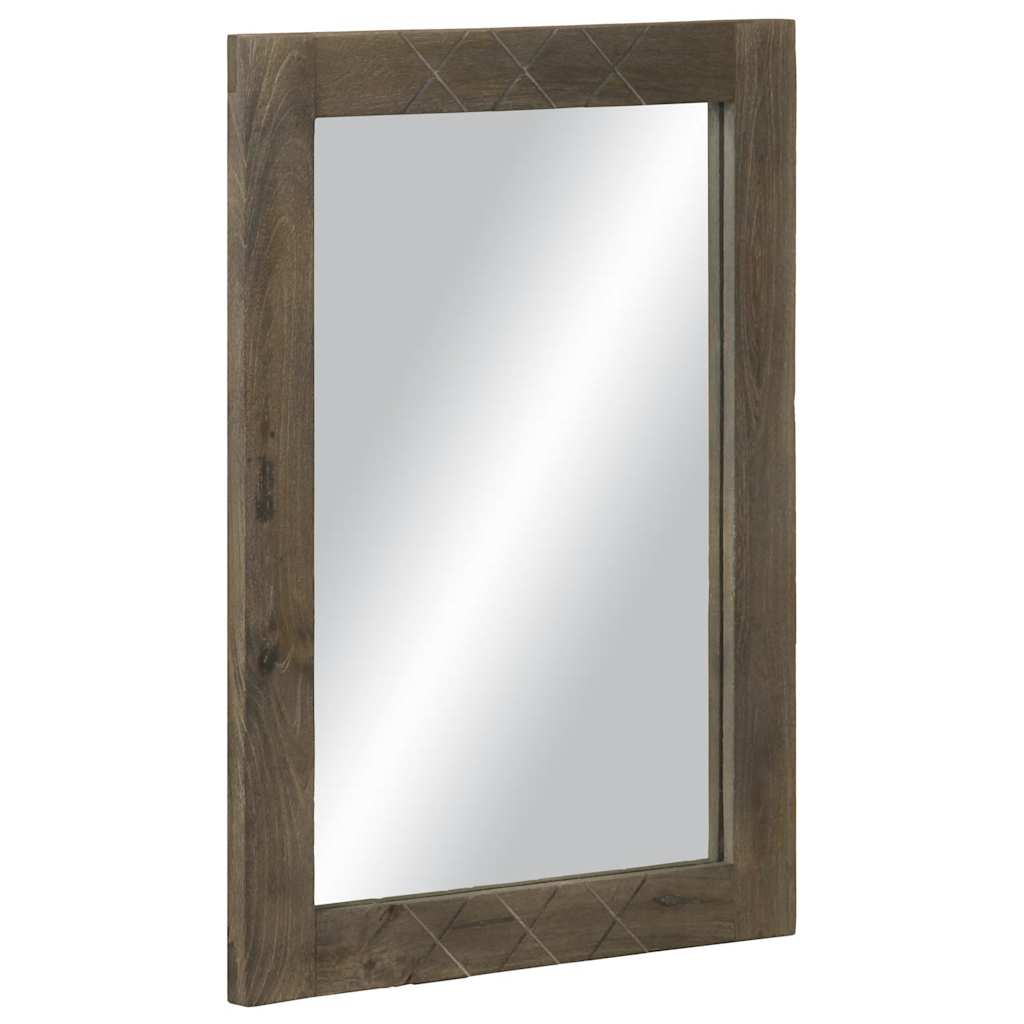 Set Mobili da Bagno 3 pz Nero in Legno Massello di Mango