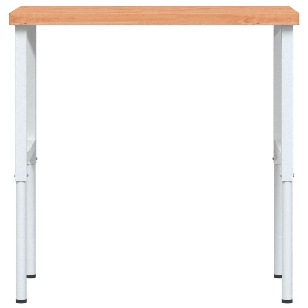 Banco Lavoro 100x60x(73-99,5) cm Legno di Faggio Rettangolare