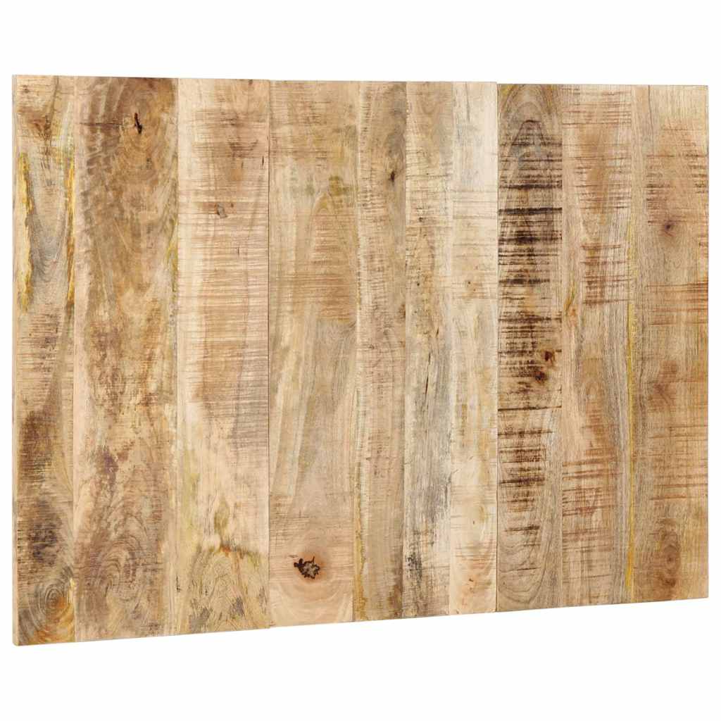 Testiera 120 cm in Legno Massello di Mango Grezzo