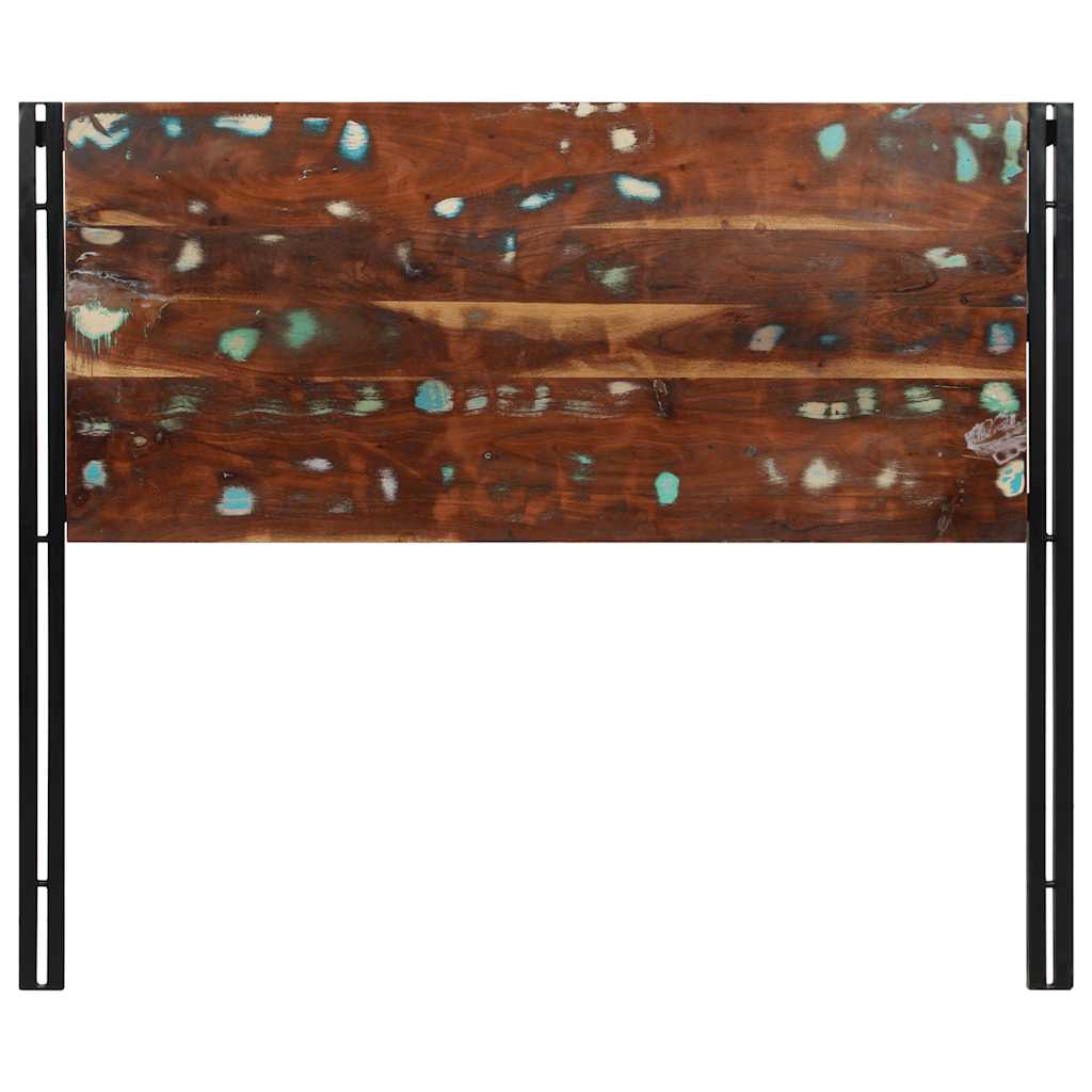Testiera 120 cm in Legno Massello di Recupero e Ferro