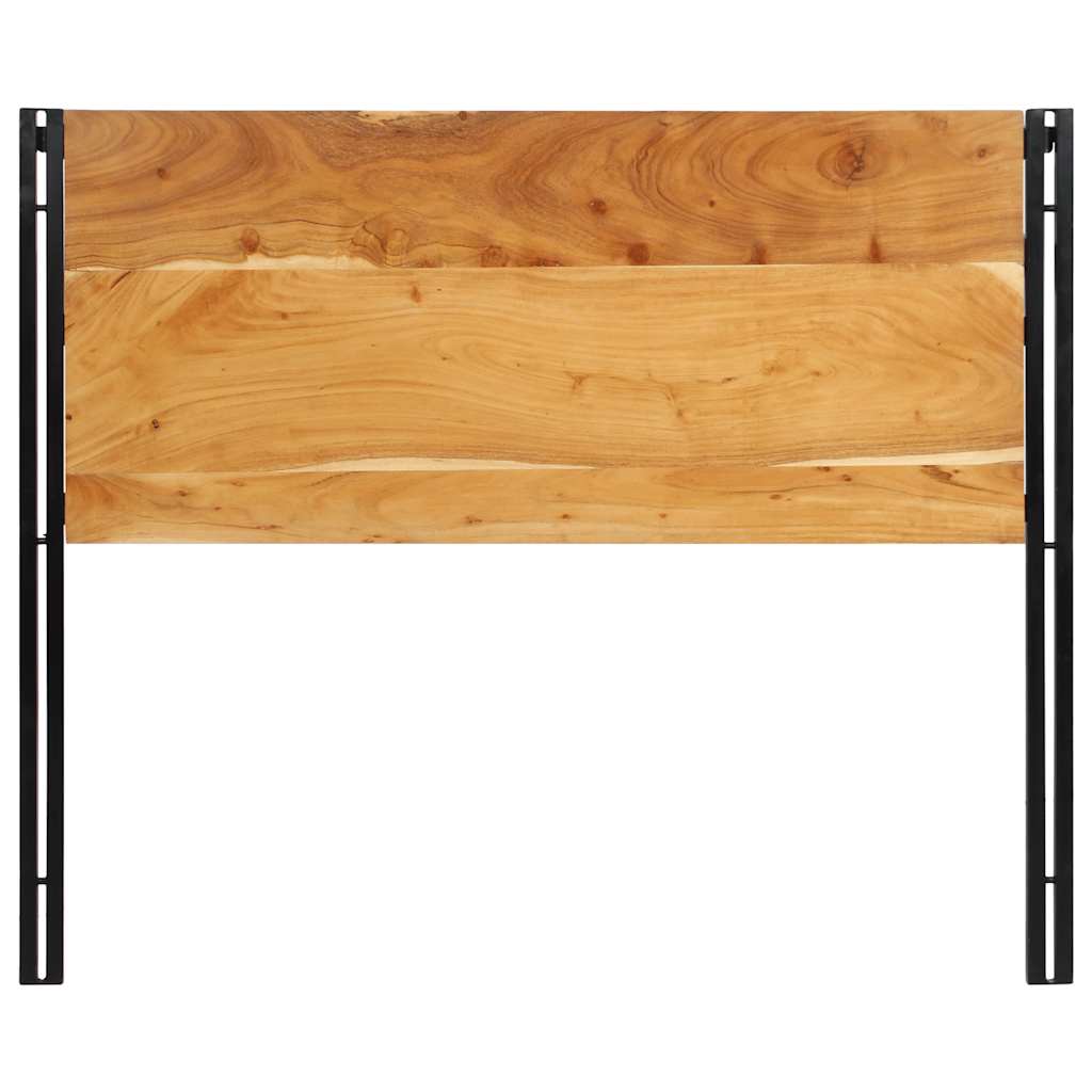 Testiera 120 cm in Legno Massello di Acacia e Ferro