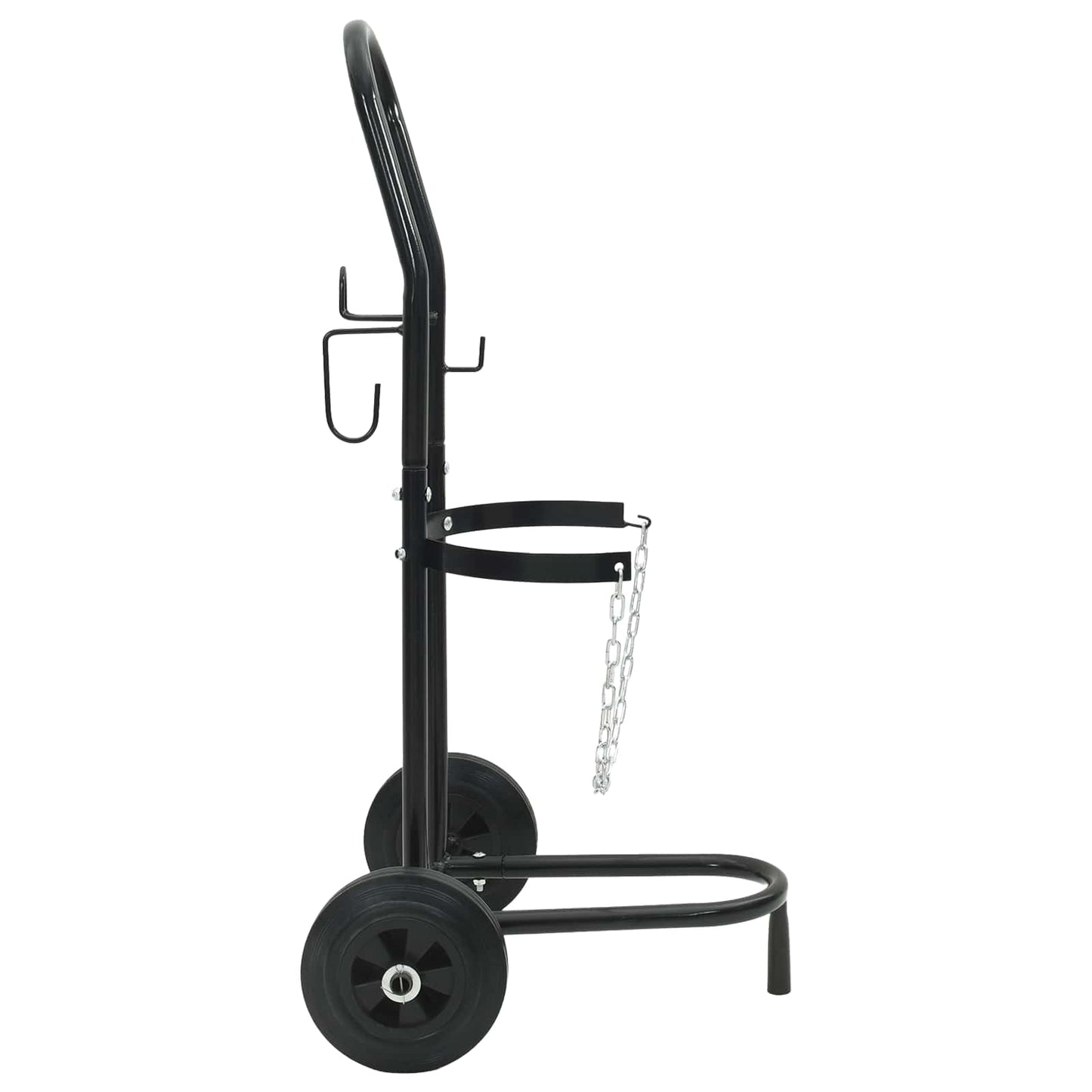 Carrello Manuale Nero e Rosso 49 x 49 x 101 cm Acciaio