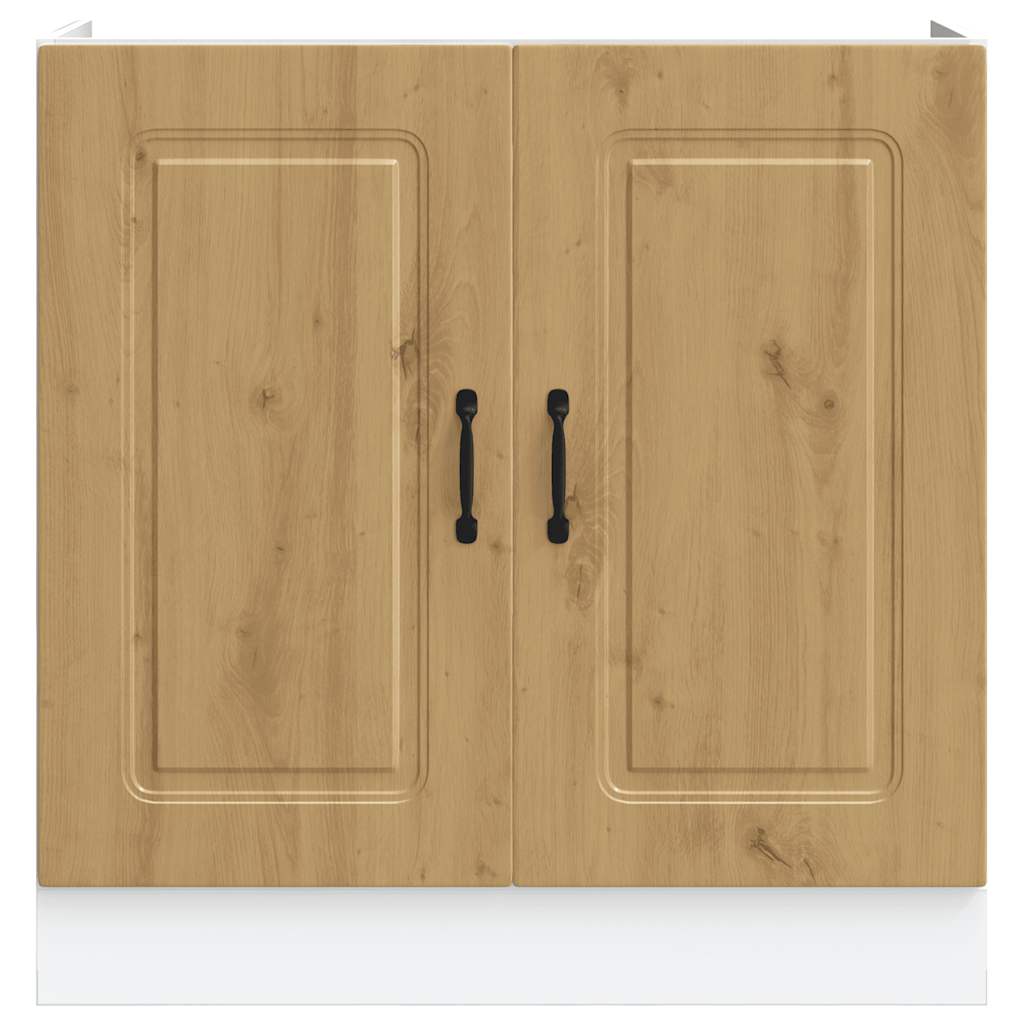 Mobile base lavello Kalmar Rovere Artigianale 80x46x81,5 cm