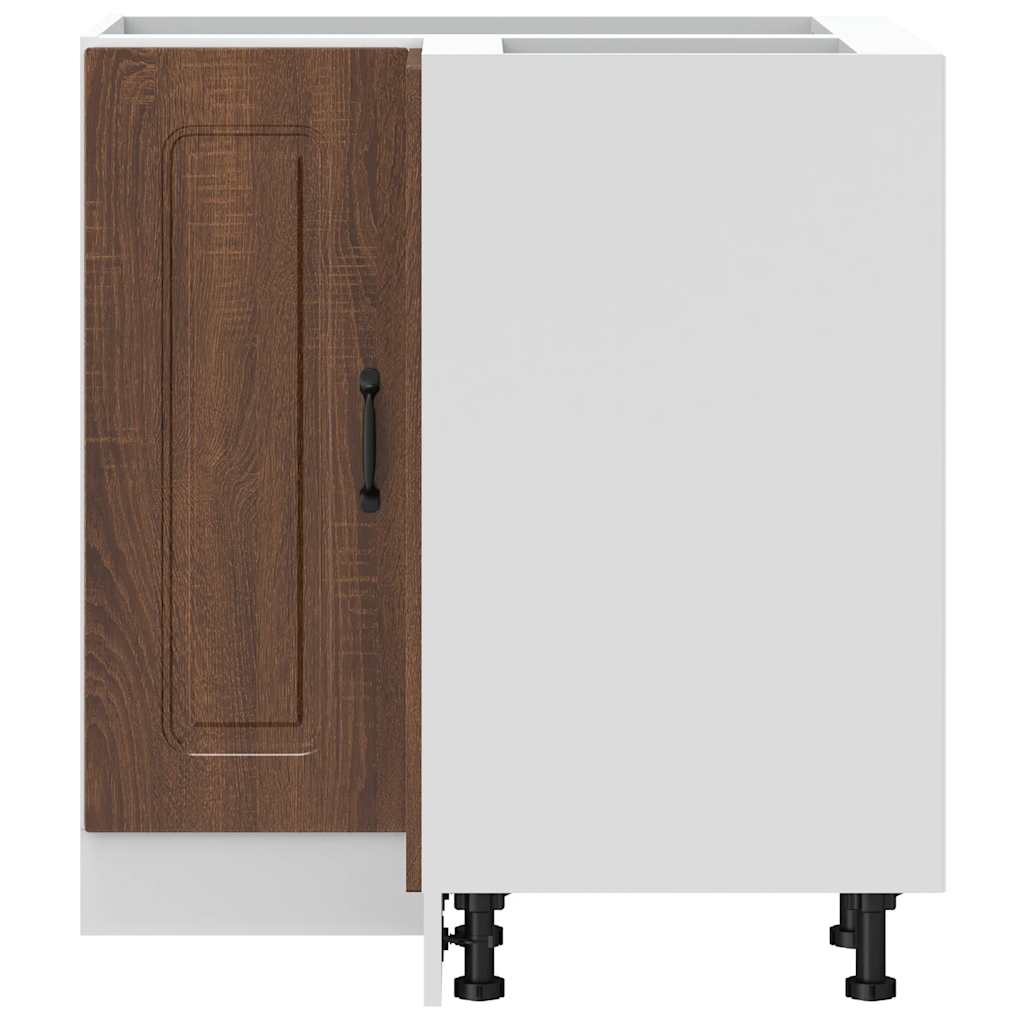 Mobile Base ad Angolo Cucina Kalmar Rovere Marrone Truciolato