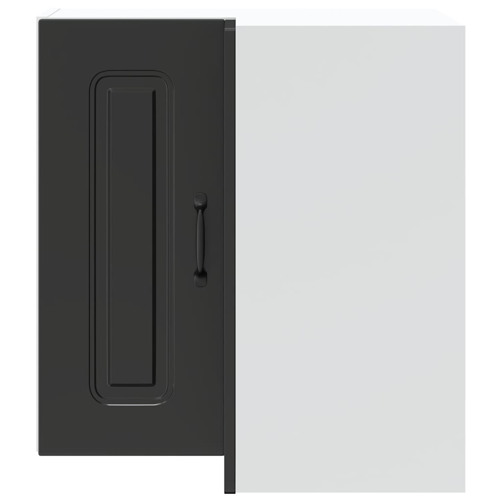 Pensile da Cucina ad Angolo Kalmar Nero in Legno Multistrato