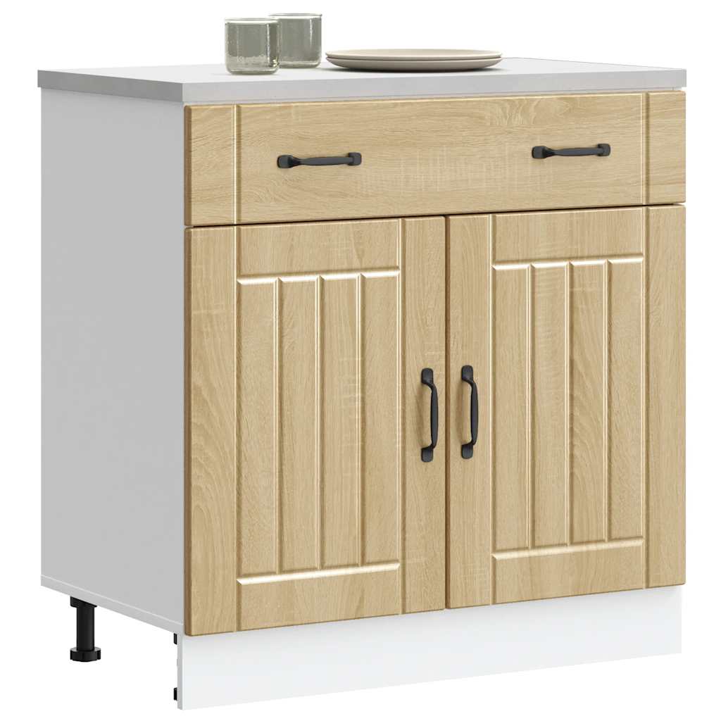Base da Cucina Lucca Rovere Sonoma in Legno Multistrato