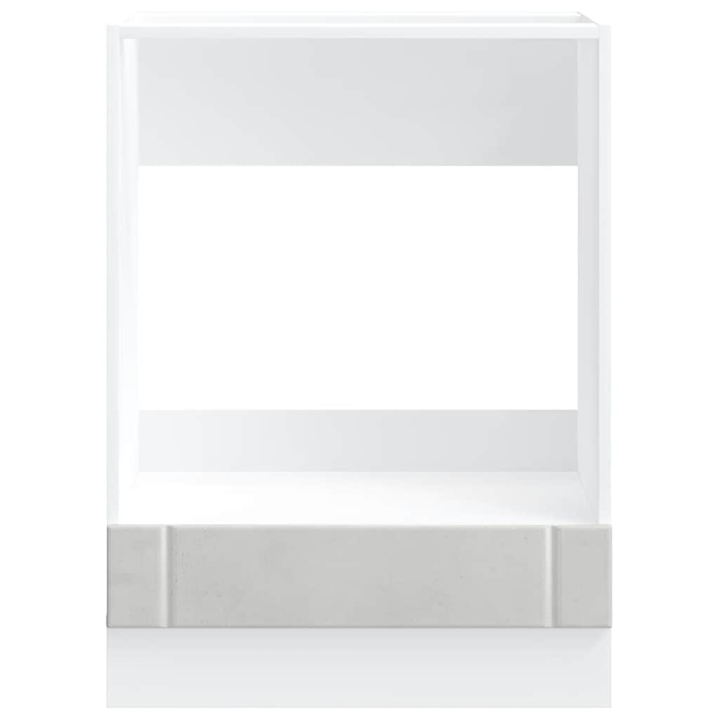 Armadio Forno Lucca Grigio Cemento in Legno Multistrato