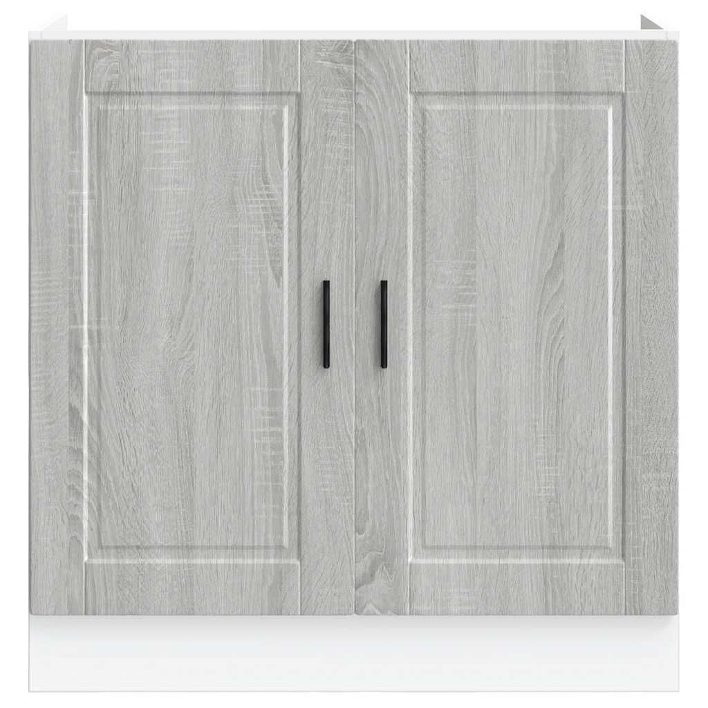 Mobile base lavello Porto Grigio Sonoma 80x46x81,5cm Truciolato