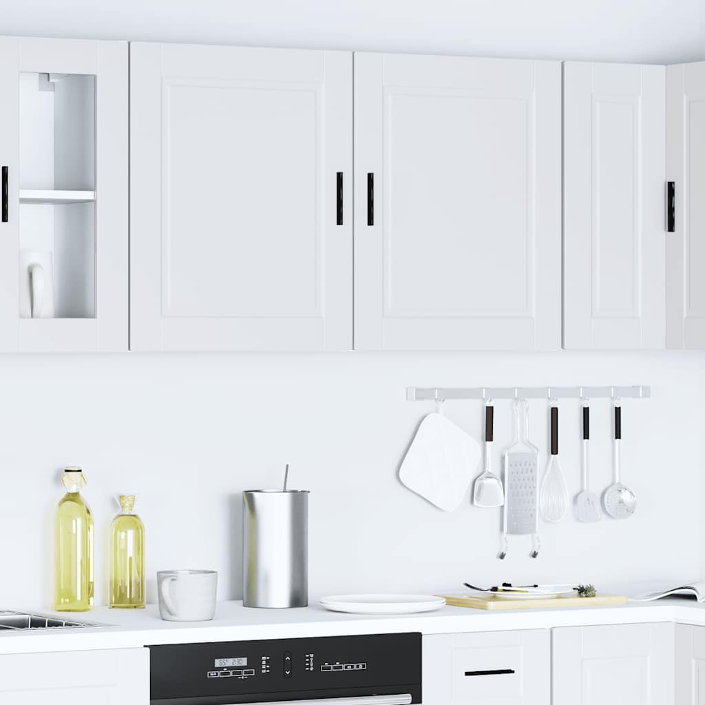 Pensili da Cucina 2 pz Porto Bianco in Legno Multistrato