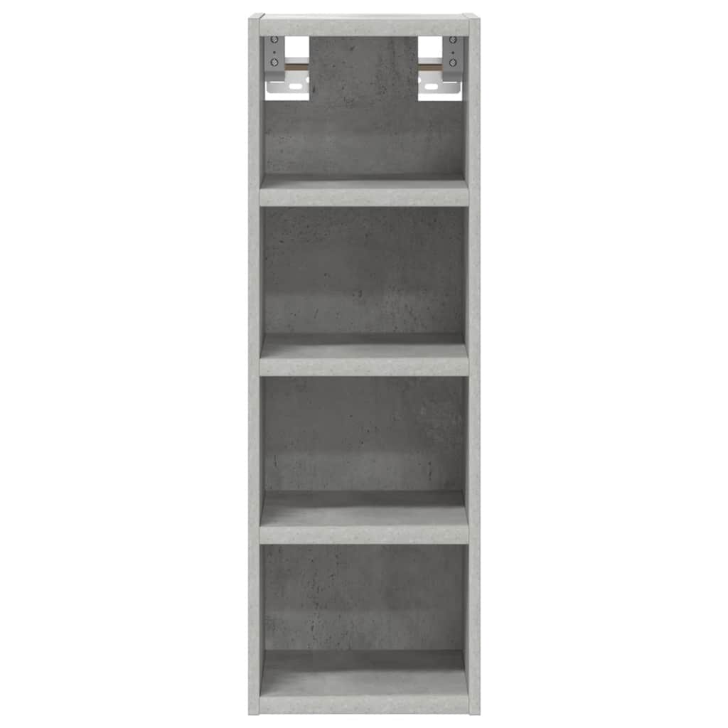 Mobile Pensile Grigio Cemento 20x29,5x60 cm Legno Multistrato