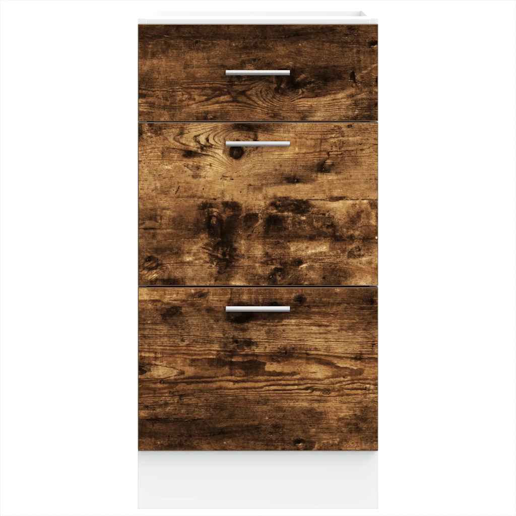 Armadio Inferiore Rovere Fumo 40x46x81,5cm in Legno Multistrato