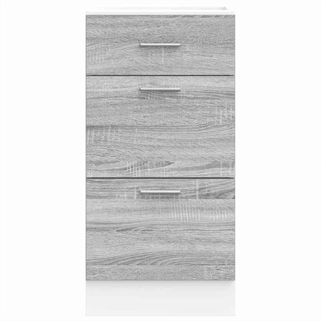 Armadio Inferiore Grigio Sonoma 40x46x81,5 cm Legno Multistrato