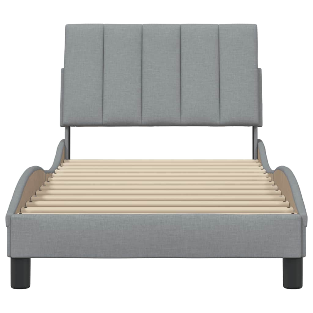 Giroletto senza Materasso Hanko Grigio Chiaro 80x200 cm Tessuto