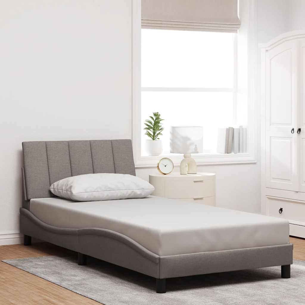 Giroletto senza Materasso Hanko Tortora 100x200 cm in Tessuto