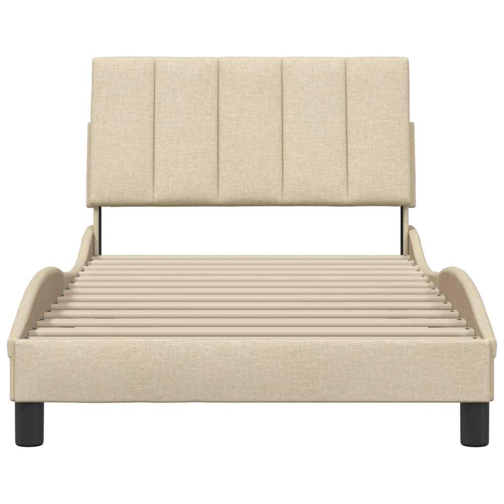 Giroletto senza Materasso Hanko Crema 100x200 cm in Tessuto