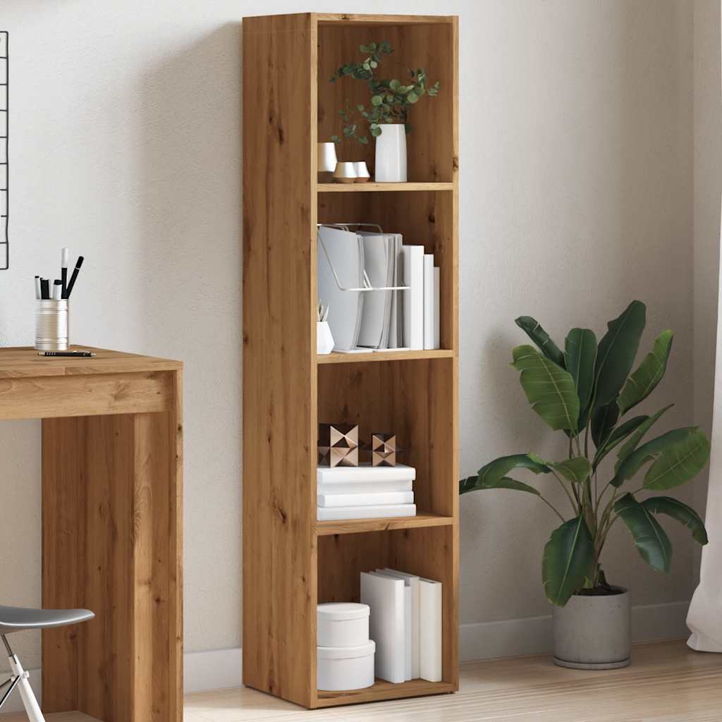 Libreria Rovere Artigianale 36x30x143 cm Legno Multistrato