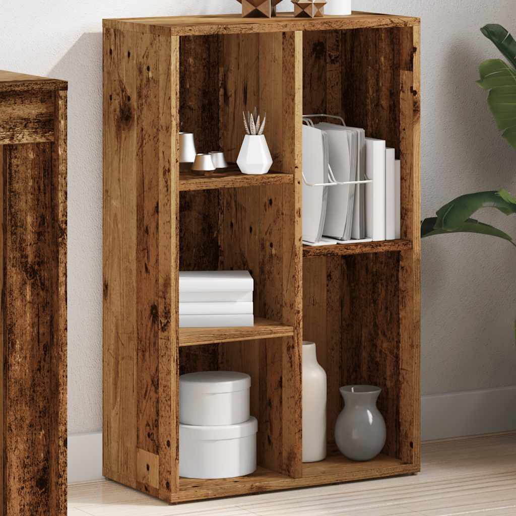 Libreria Legno Antico 50x25x80 cm in Legno Multistrato