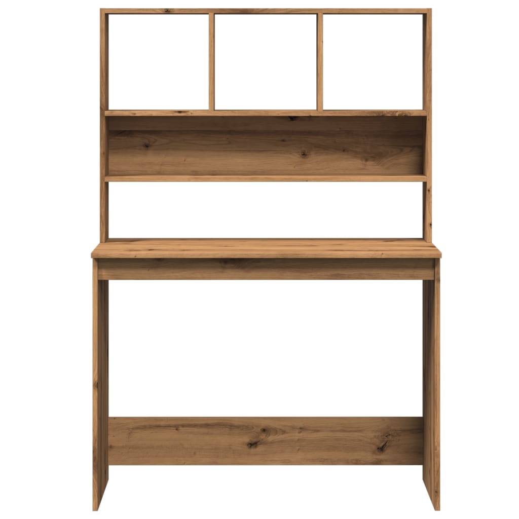 Scrivania Mensole Rovere Artigianale 102x45x148 cm Multistrato
