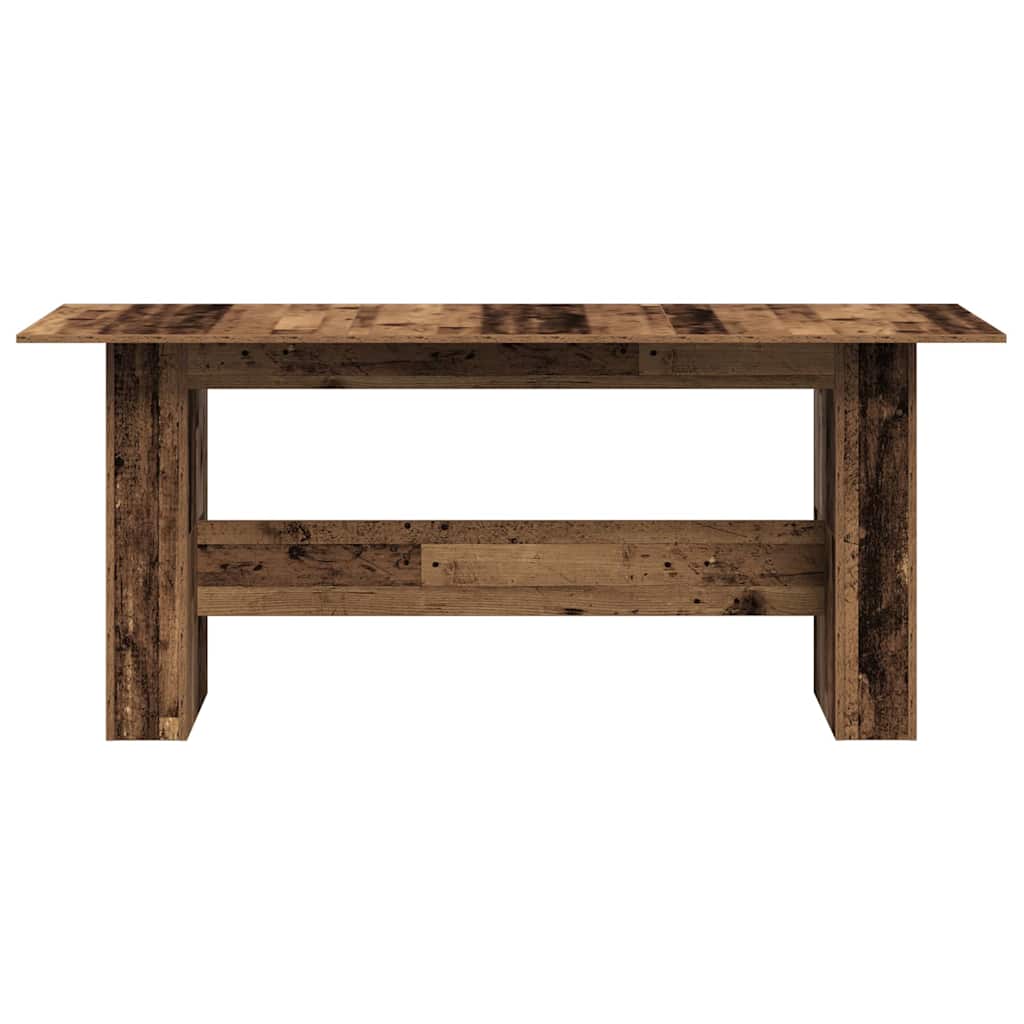Tavolo da Pranzo Legno Vecchio 180x90x76cm in Legno Multistrato