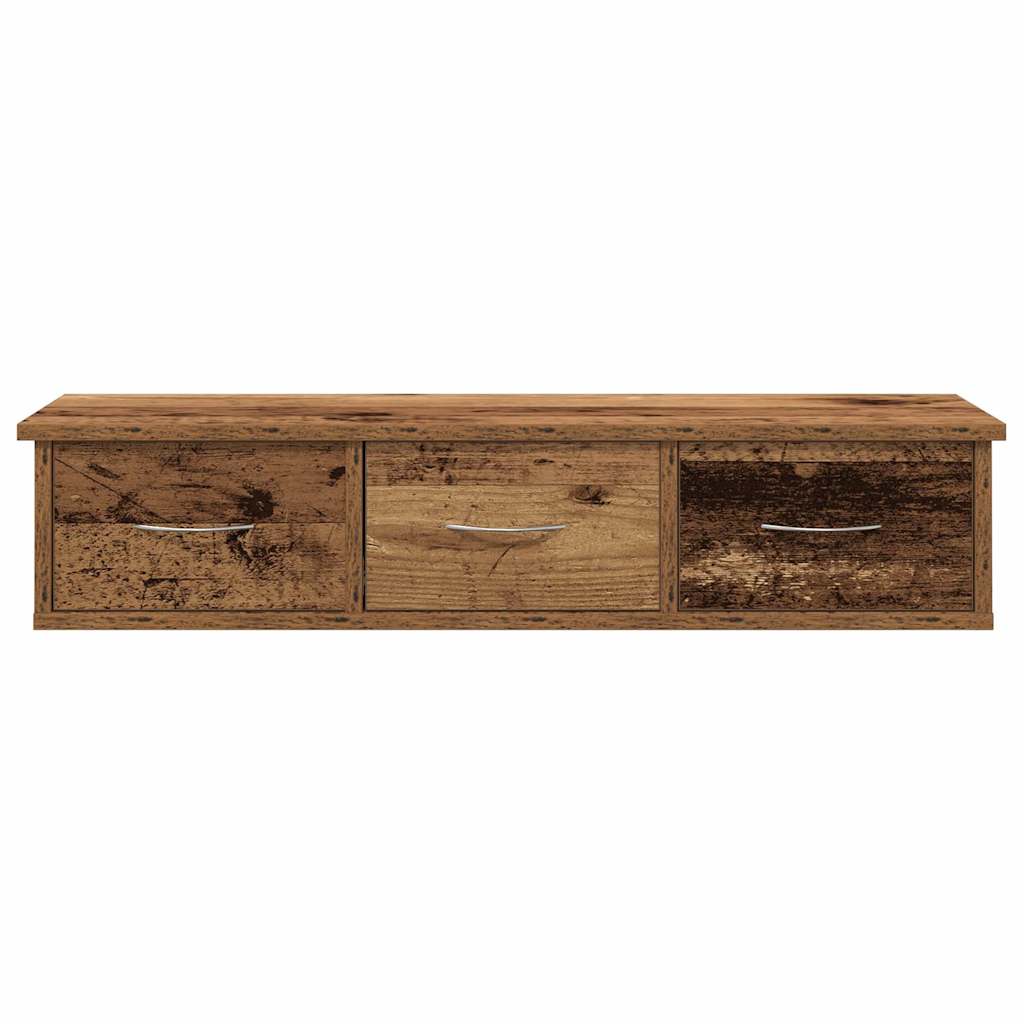 Mobile a Parete Legno Antico 88x26x18,5 cm in Truciolato