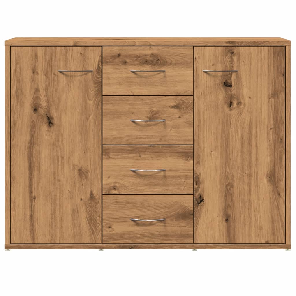 Credenza Rovere Artigianale 88x30x64 cm in Legno Multistrato