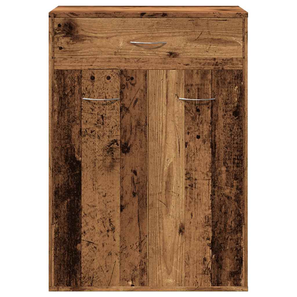 Scarpiera Legno Antico 60x35x84 cm in Legno Multistrato