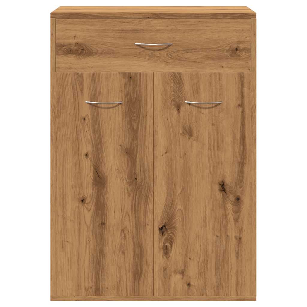 Scarpiera Rovere Artigianale 60x35x84 cm in Legno Multistrato