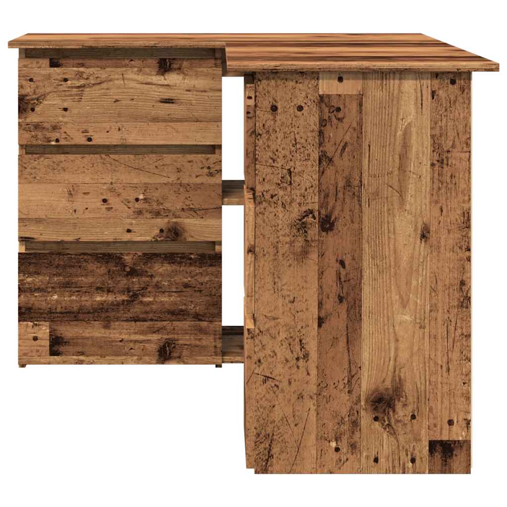 Scrivania ad Angolo Legno Vecchio 145x100x76 cm Truciolato