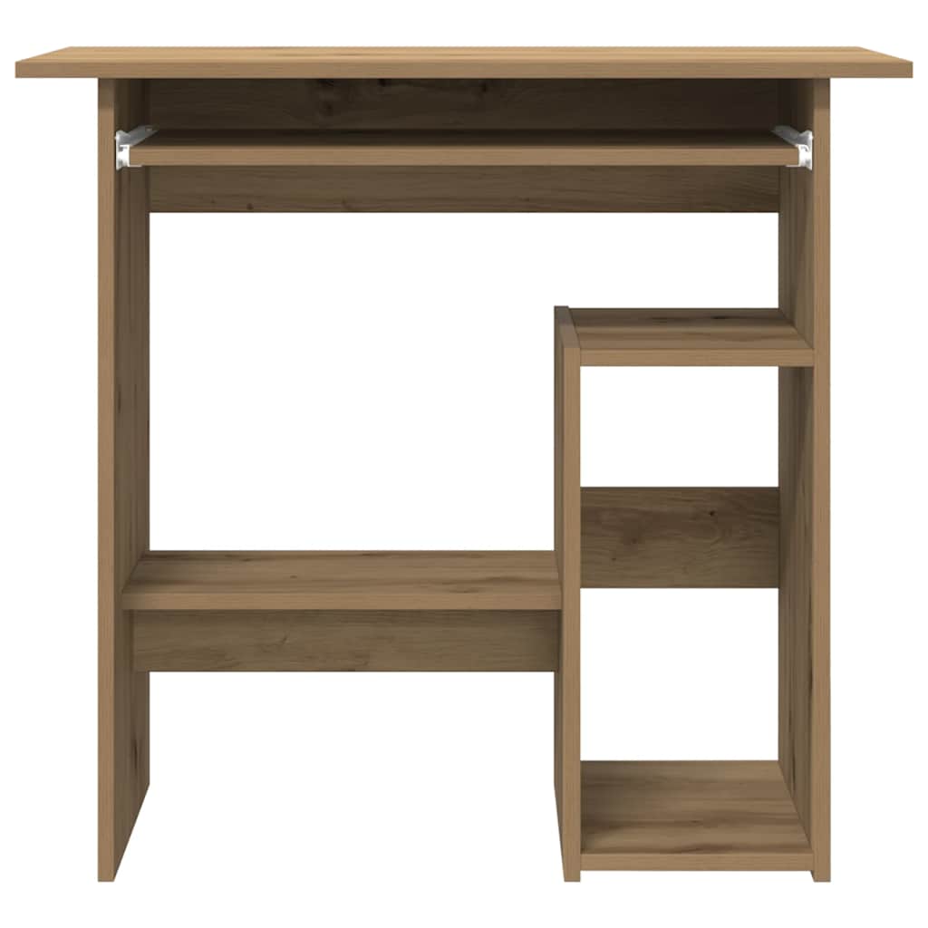 Scrivania Rovere Artigianale 80x45x74 cm in Legno Multistrato