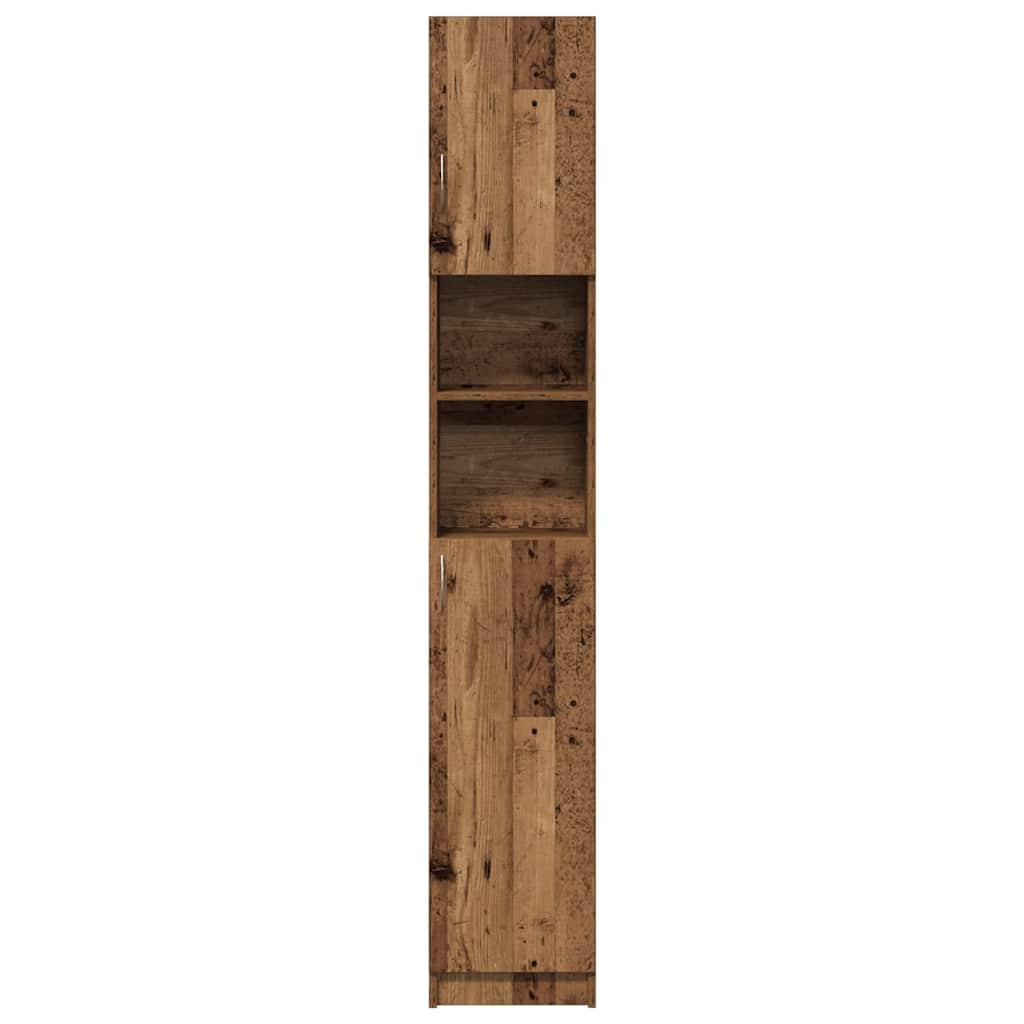 Mobile da Bagno Legno Antico 32x25,5x190 cm in Truciolato